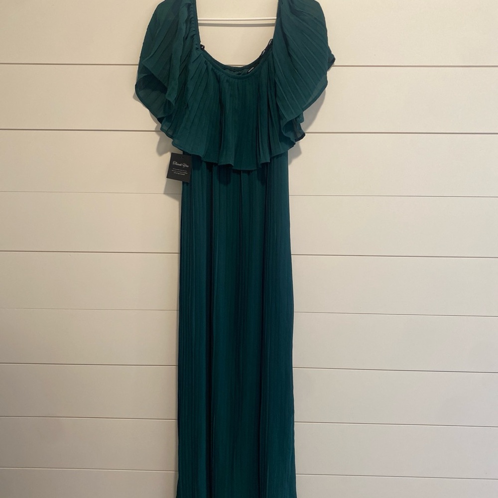 Elegant Teal Maxi Dress